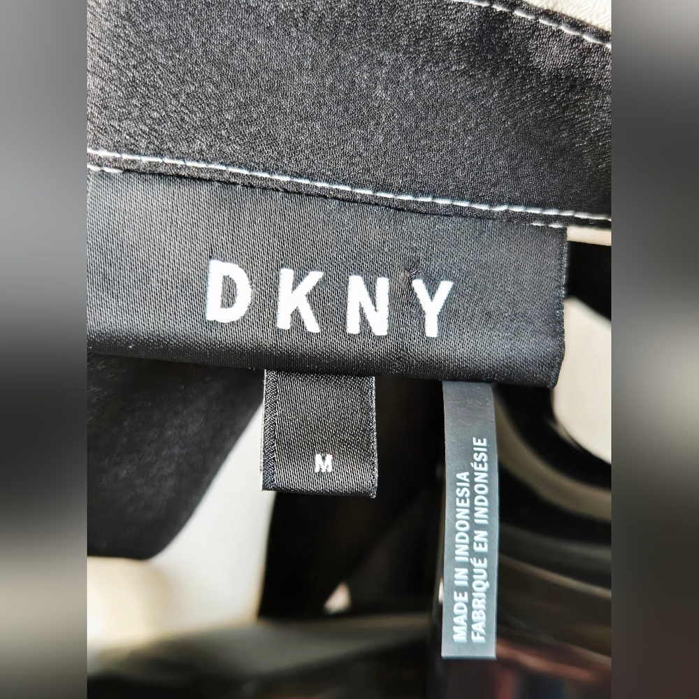 Dkny Mixed Stripe Whimsigoth Elevated Basic Blous… - image 5